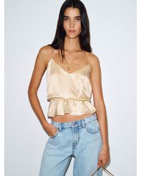 Reformation - Fiorenzo Silk Top - Lyst