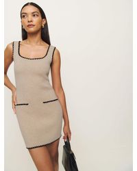 Reformation - Isabelle Regenerative Wool Embroidered Sweater Dress - Lyst