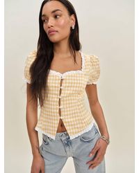 Reformation - Rosemary Linen Top - Lyst