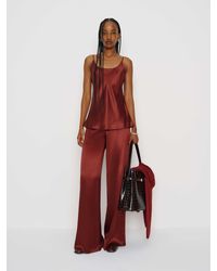 Reformation - Celine Low Rise Silk Wide Leg Pant - Lyst