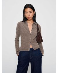 Reformation - Florentina Cashmere Collared Cardigan - Lyst