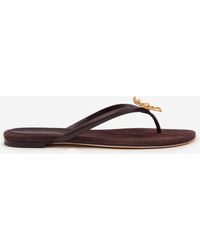Reformation - Onyx Thong Sandal - Lyst