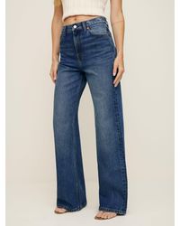 Reformation - Cary Stretch High Rise Slouchy Wide Leg Jeans - Lyst
