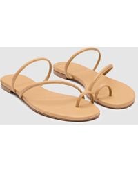 Reformation - Ludo Toe Ring Strappy Flat Sandal 5 - Lyst