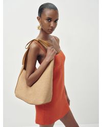Reformation - Medium Vittoria Tote Bag Raffia Leather - Lyst