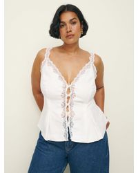 Reformation - Josefina Linen Top Es - Lyst