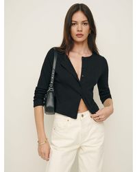 Reformation - Ari Pointelle Knit Cardigan - Lyst