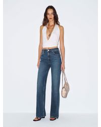 Reformation - Hunter Stretch Mid Rise Wide Leg Jeans - Lyst