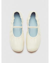 Reformation - Buffy Ruched Ballet Flat 5 - Lyst