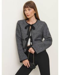 Reformation - Daisy Cropped Jacket/ Houndstooth - Lyst