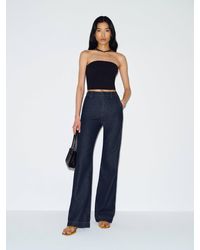 Reformation - Graycen High Rise Denim Trouser Pant - Lyst