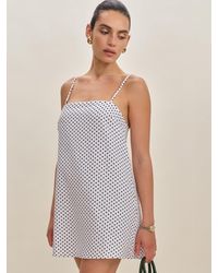 Reformation - Aubree Linen Dress - Lyst