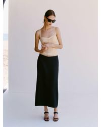 Reformation - Lydia Linen Skirt - Lyst