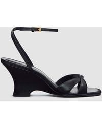 Reformation - Margo Wedge Sandal Leather 6 - Lyst