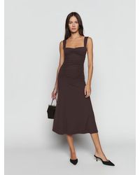 Reformation Suvi Knit Dress in Natural | Lyst