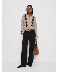 Reformation - Clara Cashmere Crew Cardigan - Lyst