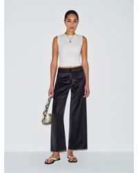 Reformation - Gisele Satin Low Rise Cropped Pant 0 - Lyst