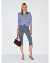 Reformation - Jill Cropped Knit Pant Check - Lyst