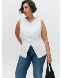 Reformation - Aspen Linen Top Es - Lyst