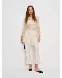 Reformation - Gale Satin Mid Rise Capri Pant - Lyst