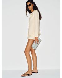 Reformation - Amelia Flat Thong Eel - Lyst