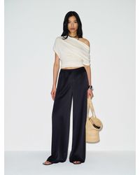 Reformation - Celine Low Rise Silk Wide Leg Pant - Lyst