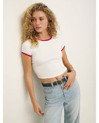 Reformation - Ringer Muse Tee - Lyst