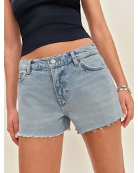 Reformation - Sutton Low Rise 2.5? Slouchy Jean Shorts - Lyst