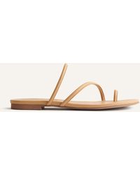 Reformation - Ludo Toe Ring Strappy Flat Sandal - Lyst