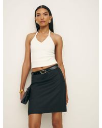Reformation - Rina Low Waisted Linen Skirt - Lyst