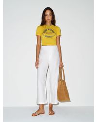Reformation - Joni Linen Cropped Pant 2 - Lyst