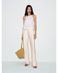 Reformation - Gale Satin Mid Rise Bias Pant - Lyst