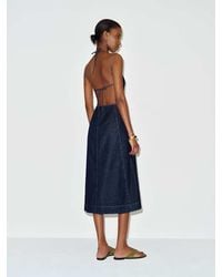 Reformation Shyla Midi Dress in Black | Lyst