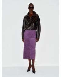 Reformation - Veda Cole Low Waist Leather Maxi Skirt - Lyst