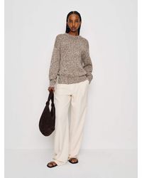 Reformation - Finley Oversized Cotton Crew Sweater - Lyst