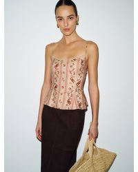 Reformation - Genevieve Top Lace - Lyst