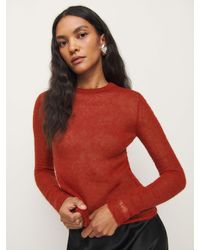 Reformation - Alice Sheer Alpaca Crew - Lyst