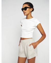 Reformation - Mila Linen Short - Lyst