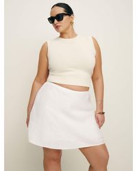 Reformation - Brandy Linen Skirt Es - Lyst