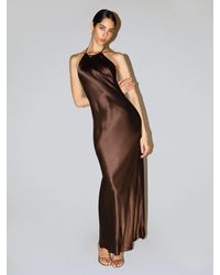 lace silk slip dress Petite Plume Women's Silk Lace Slip Dress in Black S