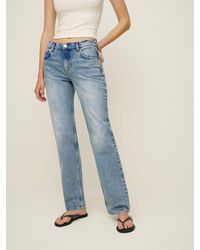 Reformation - Abby Low Rise Straight Jeans - Lyst