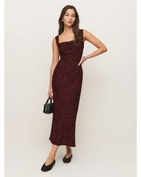 Reformation - Midi Dress with Bust Detailing - Lyst