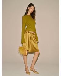 Reformation - Sandy Satin Short - Lyst