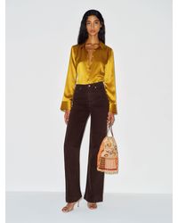 Reformation - Bex Super Stretch High Rise Wide Leg Jeans Cotton - Lyst