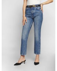 Reformation - Cynthia High Rise Straight Cropped Jeans - Lyst