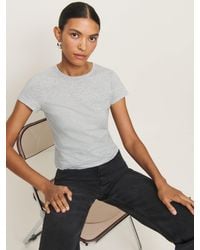 Reformation - Slim Fit Crew Neck Tee - Lyst