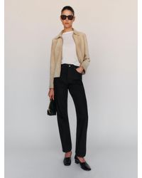 Reformation - Cynthia High Rise Straight Jeans Denim - Lyst