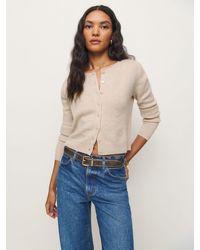 Reformation - Clara Cashmere Crew Cardigan - Lyst