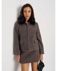 Reformation - Dolly Jacket Fur - Lyst