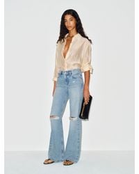 Reformation - Cary Low Rise Slouchy Wide Leg Jeans Denim - Lyst